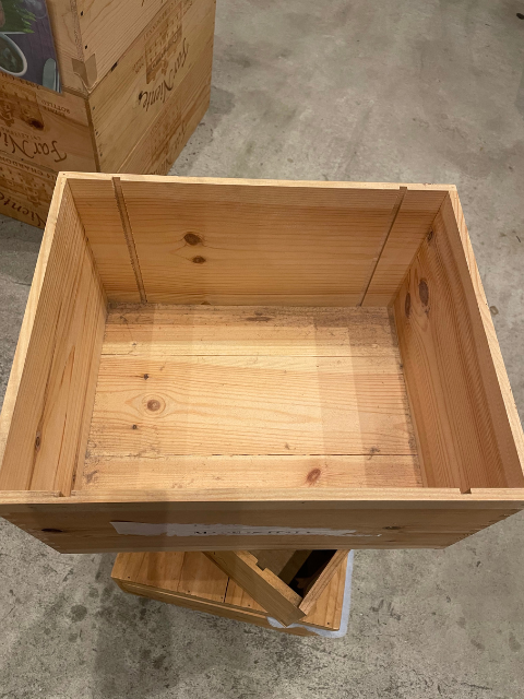 木箱（ワイン750ml・6本用）